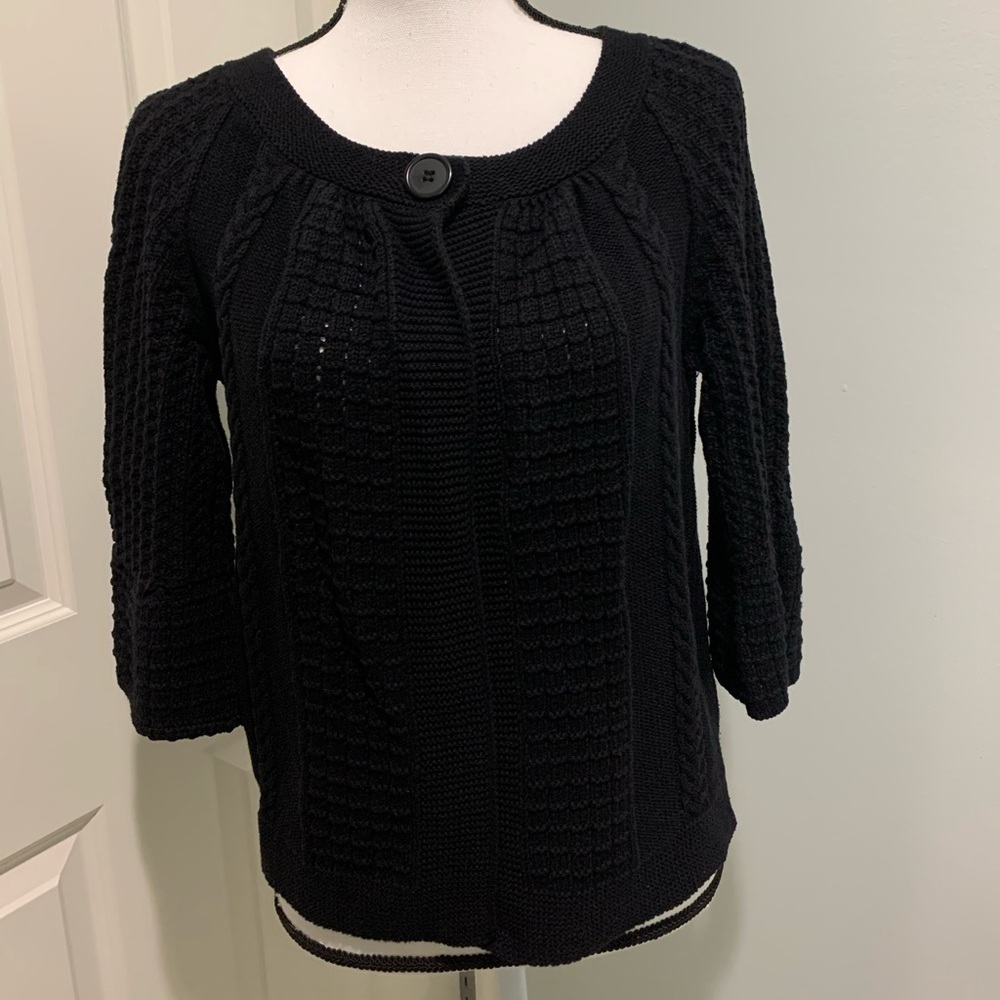 Cato Sweater 3/4 Sleeves Button Down size M